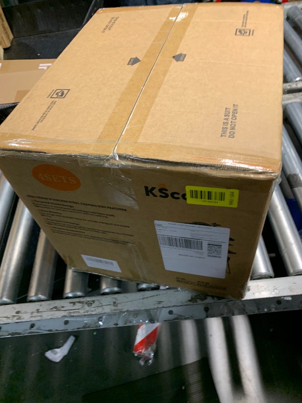 Photo 1 of ***FACTORY SEALED*** Chafing Dishes for Buffet, 4 Pack 5QT Square Stainless Steel Chafing Dish Set for Home Parties, Christmas Gatherings, Catering Events Complete Buffet Warmer Set (Blue)