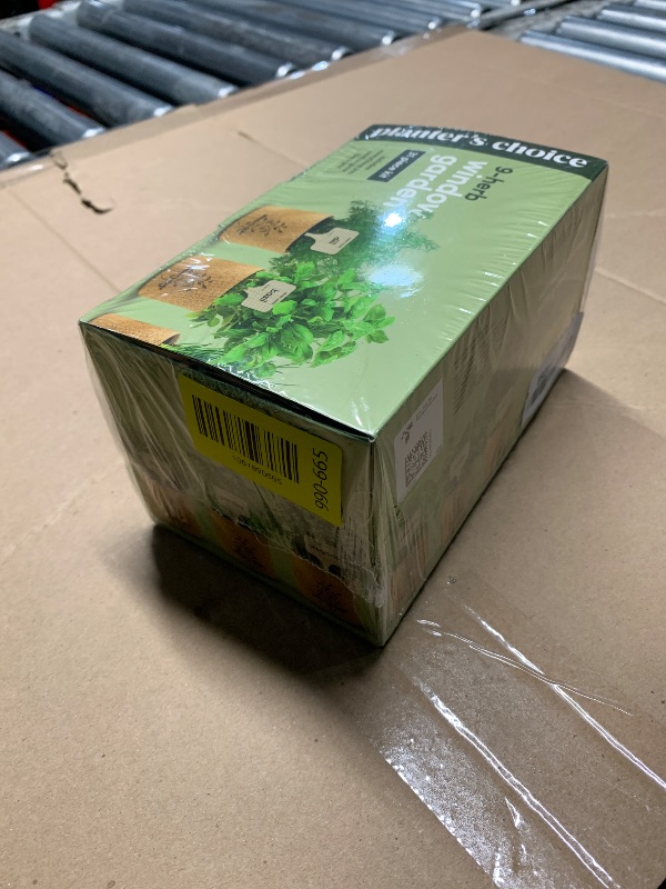 Photo 1 of ***FACTORY SEALED*** Planters' Choice 9 Herb Indoor Window Garden Kit - House Plants Seeds - Best Unique Christmas Gift Ideas for Women, Mom, Friend, Her, Birthday, Housewarming, Mother - New Home Kitchen Gifts