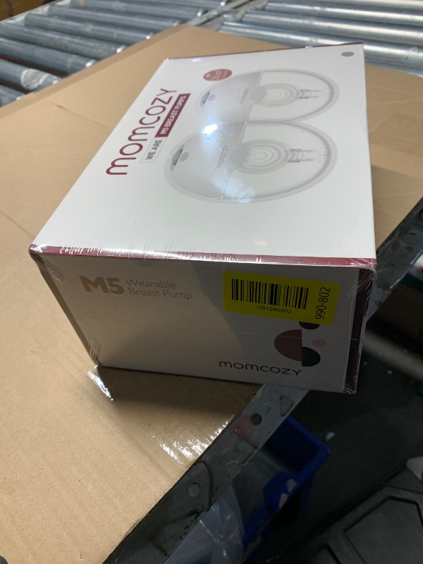 Photo 1 of ***FACTORY SEALED*** Momcozy M5 Hands-Free Wearable Breast Pump, Double-Sealed Flange for Baby-Like Comfort, 3 Modes & 9 Suction Levels, Portable Electric Pump – 24mm, 2-Pack Quill Gray