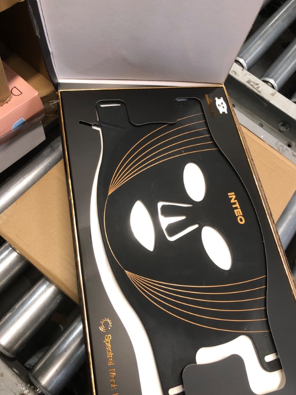 Photo 1 of INTEO Red Light Therapy for Face, 3 Modes Portable Led Face Mask Light Therapy with Remote, Near-infrared 850 Red Light Mask with Timing Function, Led Light Therapy At Home 180 LED Beads