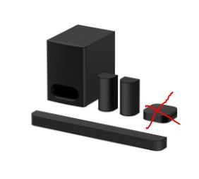 Photo 1 of *************FOR PARTS ONLY- MISSING CONTROLL BOX************
Sony BRAVIA Theater System 6, 5.1ch Home Theater System Sound bar with subwoofer and Rear Speakers, Surround Sound by Dolby Atmos/DTS:X Compatible HT-S60