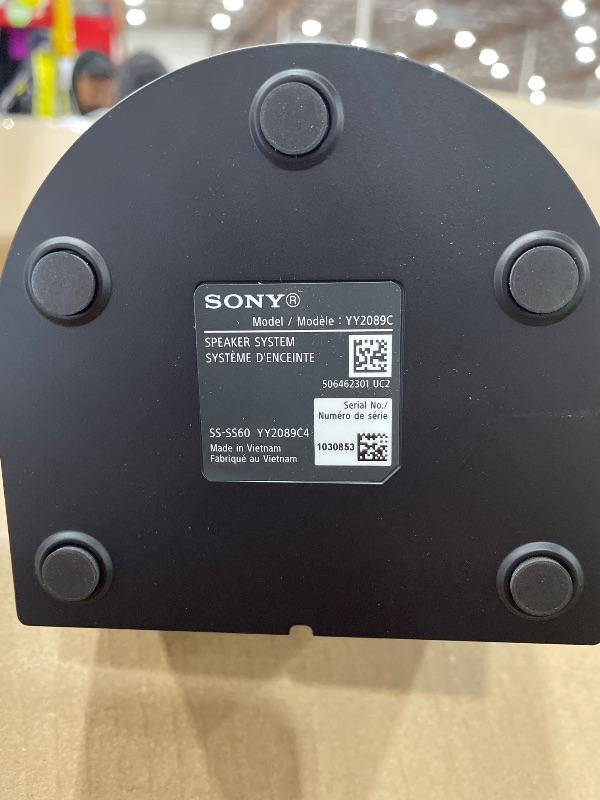 Photo 1 of *************FOR PARTS ONLY- MISSING CONTROLL BOX************
Sony BRAVIA Theater System 6, 5.1ch Home Theater System Sound bar with subwoofer and Rear Speakers, Surround Sound by Dolby Atmos/DTS:X Compatible HT-S60