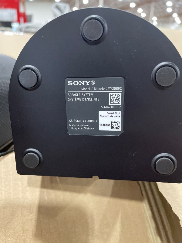 Photo 1 of *************FOR PARTS ONLY- MISSING CONTROLL BOX************
Sony BRAVIA Theater System 6, 5.1ch Home Theater System Sound bar with subwoofer and Rear Speakers, Surround Sound by Dolby Atmos/DTS:X Compatible HT-S60