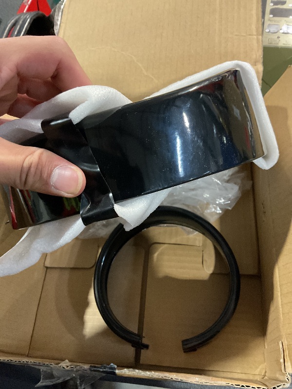 Photo 1 of ***MISSING ONE FOG LIGHT***
cooideamoto 7" Headlight Trim Ring Decorate Visor 4.5" Fog Light Trim Ring Set Turn Signal Ring Visor Bezel Cover Fit for Harley Softail Fat Boy FLS FLST FLSTC 1994-2017 (Black)