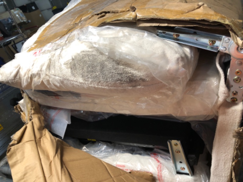 Photo 1 of  3-in-1 Convertible Sofa Bed, Pull Out Sleeper Sofa with Side Pocket & Adjustable Backrest, Tool-Free Assembly - Beige
