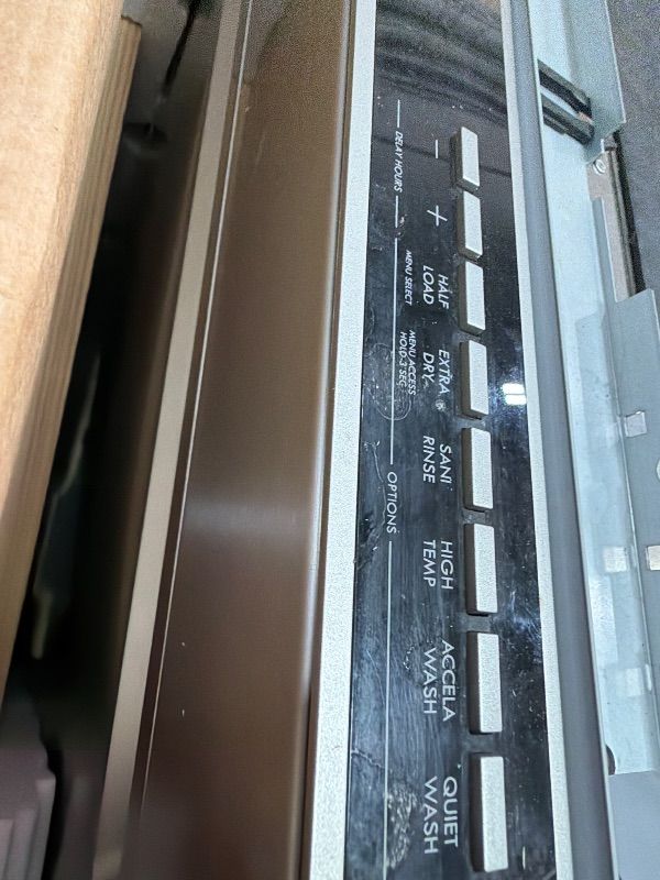 Photo 1 of (used major, untested) Kenmore 24" Built-In Dishwasher - UltraWash Plus, SmartWash, Accela Wash, Sani Rinse, TurboDry, and Removable Third Rack - 15 Place Settings - 49 DBA - ENERGY STAR Certified - Stainless Steel