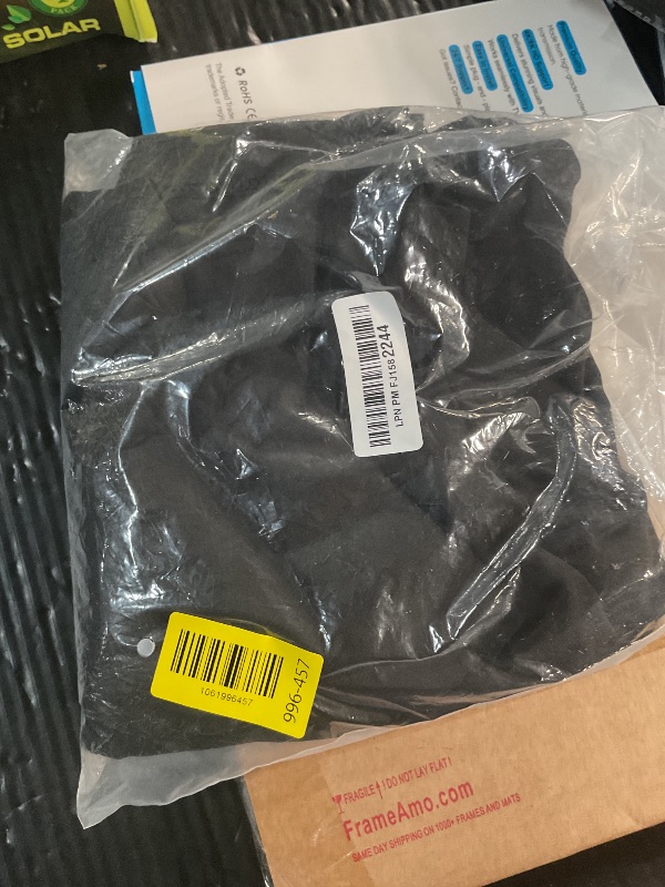 Photo 1 of ***DAMAGED - SEE NOTES*** Wedding Arch Cover 6.6FT Black Spandex Fitted Arch Cover Round Top Stand Covers Double-Side Stretchy Chiara Cover Backdrop Cover for Wedding Banquet Birthday Party Baby Shower Decoration