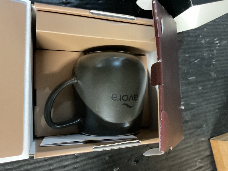 Photo 1 of 12oz Heated Coffee Mug | Barista’s Choice | Exclusive Wireless IntelliHeat Pad | Temperature Control Maintains 135°F | Hand-Crafted Ceramic Mug & Lid | Great for Tea Drinkers | Backed for Life - Black