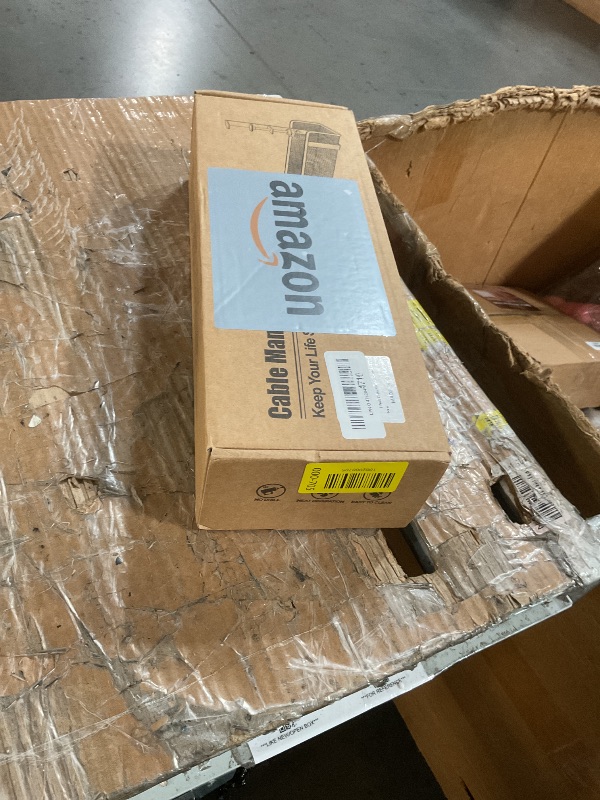 Photo 1 of [Upgraded] 2 Pack Cable Management Under Desk Tray, Xpatee 27.6" No Drill Open Slots Cable Management Tray, Cord Wire Organizer Box with Clamp for Table Thickness up to 3" - No Desk Damage(Black)