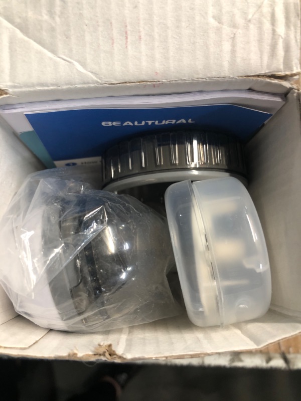 View 3 of ***(PARTS ONLY/ NON FUNCTIONAL)*** BEAUTURAL Fabric Shaver and Lint Remover, Sweater Defuzzer with 2-Speeds, 2 Replaceable Stainless Steel Blades, Battery Operated, Remove Clothes Fuzz, Lint Balls, Pills, Bobbles Gray