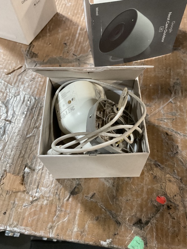 Photo 1 of * product is very dirty and used *
Google Nest Cam Outdoor (Wired, 2nd Gen) - Security Camera with 2K Video and Gemini, Night Vision, 2-Way Audio - Works with Google Home - 2025 Model - Hazel