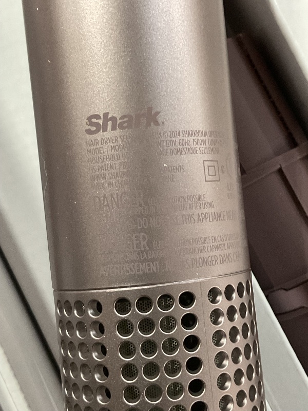 View 3 of ** does not power on, sold for parts only ** Shark FlexFusion Hair Straightener & Powerful Hair Dryer with Fusion Hair Brush, Ceramic Air Styler with Auto-Wrap Curlers & Concentrator, Ceramic Plates, Cosmic Blush HD641S