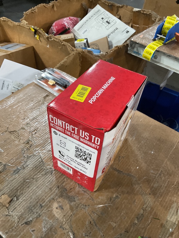 Photo 1 of Popcorn Maker Machine 1200W, 4.5-Quart Air Popper Popcorn Maker, 2-Minute Oil-Free Hot Air Popcorn Popper, Easy Clean, No Unpopped Kernels, Healthy Family Snack