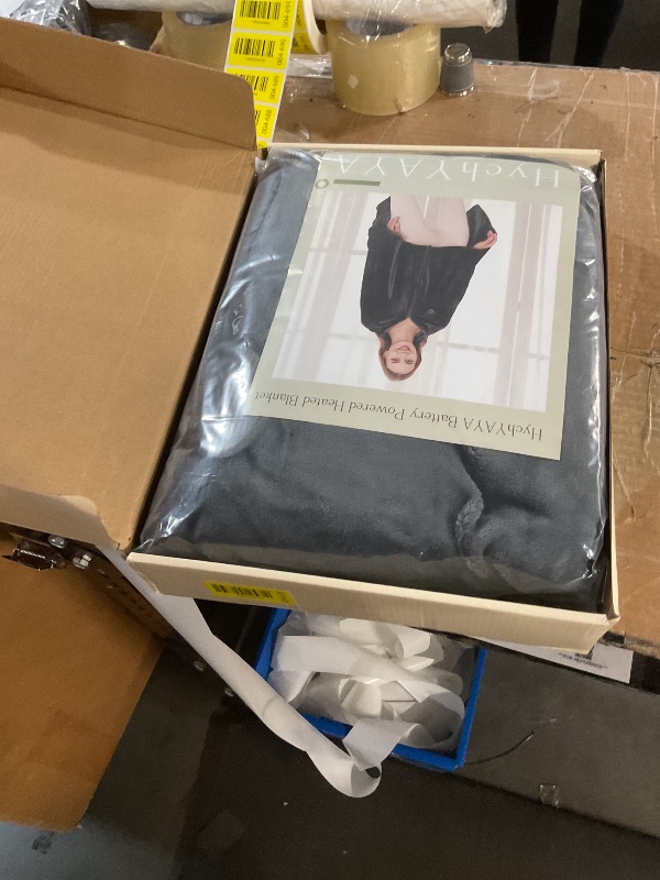 Photo 1 of HychYAYA Cordless Portable Heated Blanket Battery Operated, 20000mAh Battery Rechargeable Heated Blanket with 3 Heating Levels, 70"x40" USB Wearable Electric Blankets for Camping, Home, Office, Car.