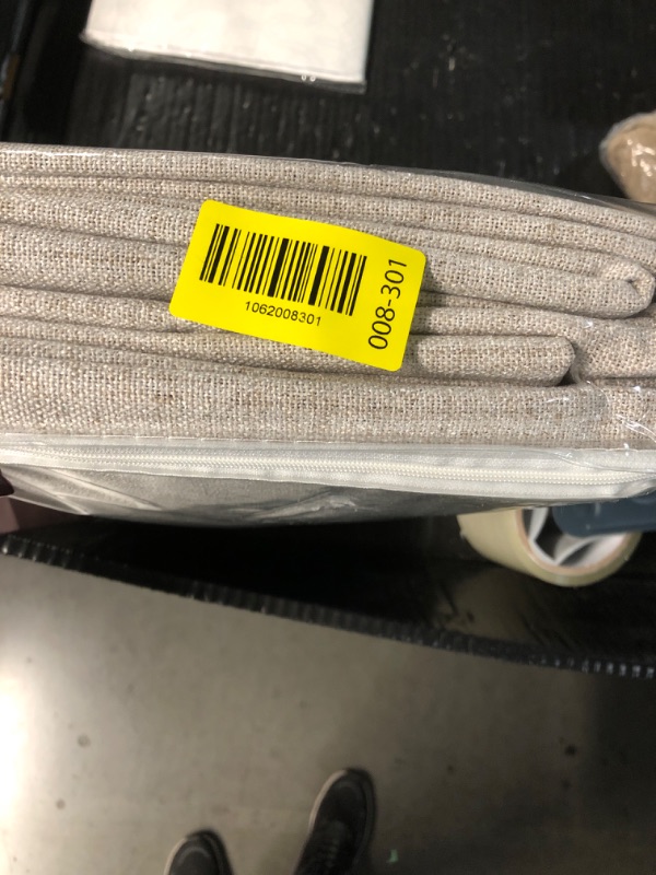 Photo 1 of *** item is used***

MIULEE 90 Inches Linen Textured Curtains for Bedroom 100% Blackout Thermal Insulated Natural Grommet Room Darkening Curtains & Drapes Luxury Decor for Living Room Nursery 52 x 90 Inch (2 Panels)