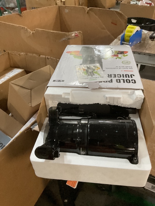 Photo 1 of ***FOR PARTS/ NON FUNCTIONAL***Juicer Machines with 5.8" Large Feed Chute, Cold Press Juicer for Whole Vegetables and Fruits 400W, Slow Masticating juicer Easy to Clean Juice Extractor Machine High Juice Yield 1 Pcs