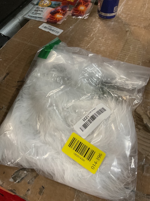 Photo 1 of 2 Yards 20g Fluffy Marabou Feather Boa for DIY Craft Sewing Trim Home Wedding Party Decoration-White