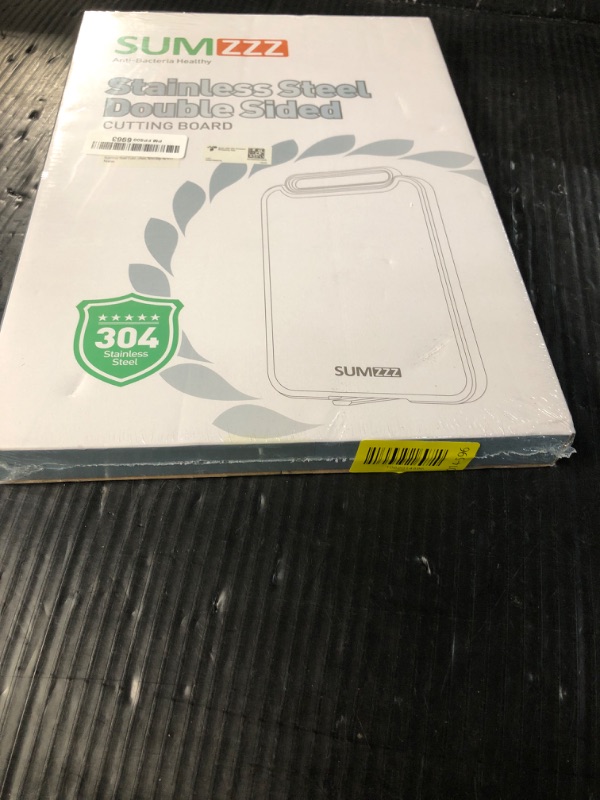 Photo 1 of ***FACTORY SEALED
Stainless Steel Cutting Board Double Sided Steel Food Grade PP, Large Chopping Board for Meat and Kitchen, Non-Slip 16 × 11
