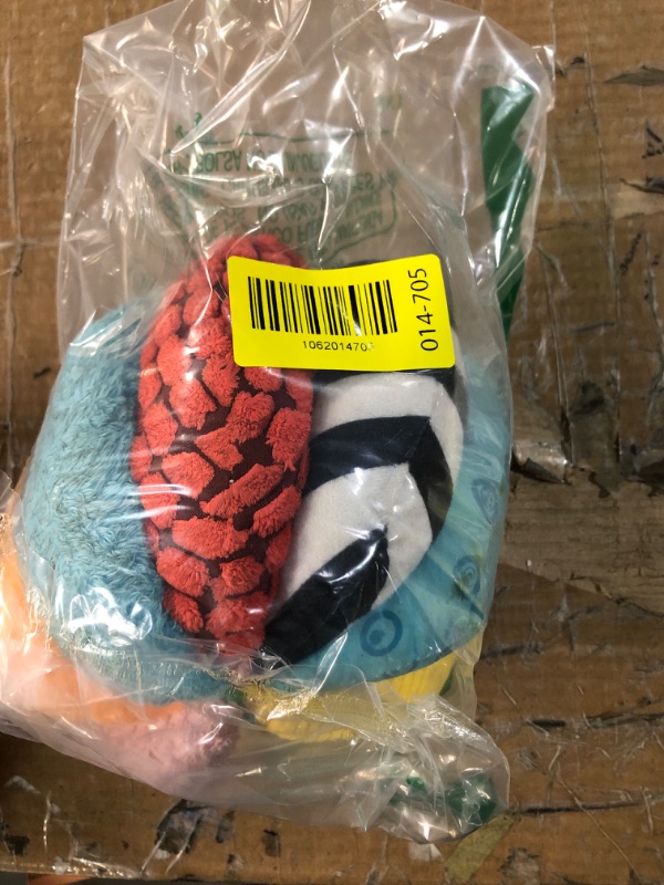 Photo 1 of ***(HEAVILY USED/ MINOR DAMAGE)***8-in-1 Sensory Balls for Infant Toddlers,Rainbow Fabric Baby Toy for Sensory Development,Montessori Toys for Babies 6-12 Months,8 Different Sensory Tactile Textures with Crinkle Rattle Squeakers