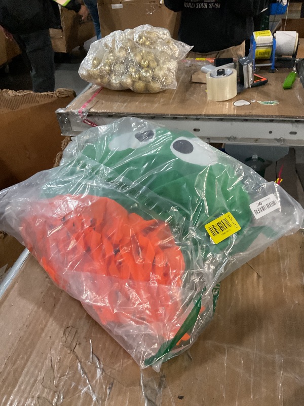 Photo 2 of Spooktacular Creations Kids Tube Man Inflatable Costumes Tube Man Wavy Arm Guy Costumes for Halloween Parties,Green