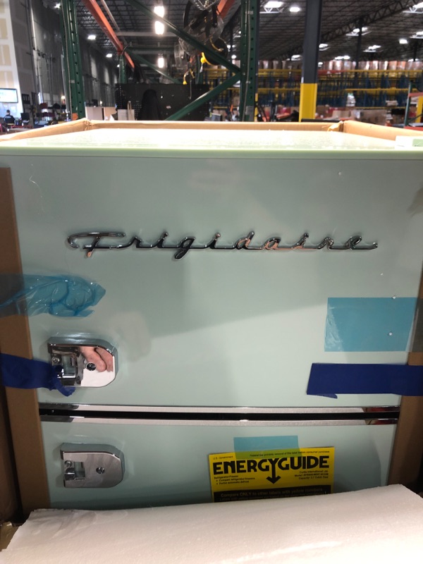 View 2 of Frigidaire EFR840 Retro Mini Fridge with Freezer & Side Bottle Opener - Small 2 Door Refrigerator for Office Bar or College Dorm Room - 3.2 Cu Ft, Mint