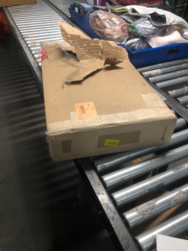 Photo 1 of ***MISSING PARTS***
Prepac Simply Modern Nightstand Bedside Table, Natural Oak Nightstand for Bedroom, End Table with 2 Drawers and Open Shelf 23.75" W x 26.75" H x 16" D