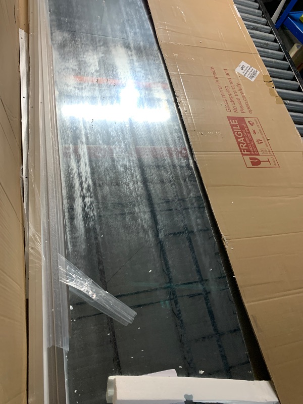 Photo 1 of pertetey Home Gym Mirror, 83X40 Inch(1Pack) Large Frameless Tempered Glass Full Body Wall Mounted Mirror for Gym, Yoga, Exercise, Dance Studio