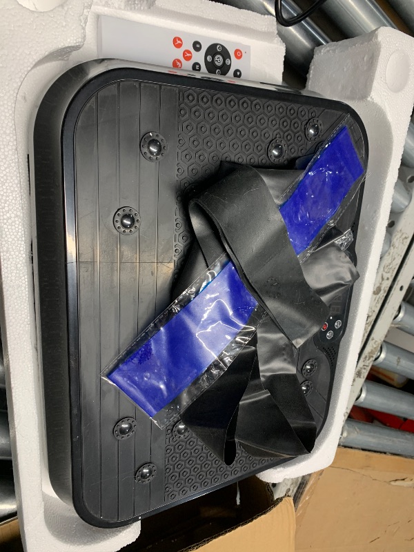 Photo 4 of Vibration Plate Exercise Machine for Lymphatic Drainage,Power Vibrate Stand Shake Board 400 Lbs Capacity Fitness Platform with Fitness Resistance Bands Weight Loss Gifts for Women Men