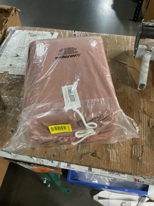 Photo 1 of Dusty Pink Linen-Textured Bed Sheets Set, Bamboo Rayon, Cotton, Linen Blend Bed Sheets King Size, Soft Cool & Breathable for Hot Sleepers,Durable Natural Organic Bed 15'' Deep Pocket - 4 Piece