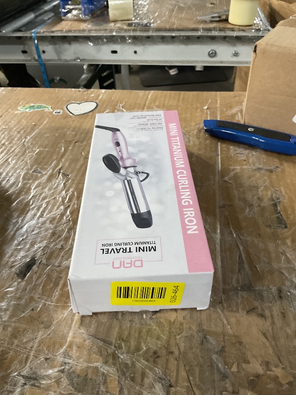 Photo 1 of DAN Technology Mini Curling Iron,Travel Size Curling Iron,Dual Voltage CurlingIron up to 450°F for Short Hair,Nano - Titanium Barrels & 30s PTC Fast Heating