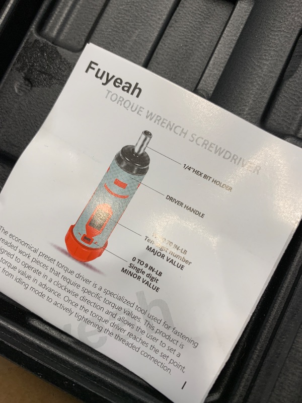 Photo 1 of (used)(see all images) 42Pcs Torque Screwdriver Set 10-70 Inch Pounds, 40 Bits - Hex,Torx, Flat,Phillip,Square andTorx Security Bits for Professional