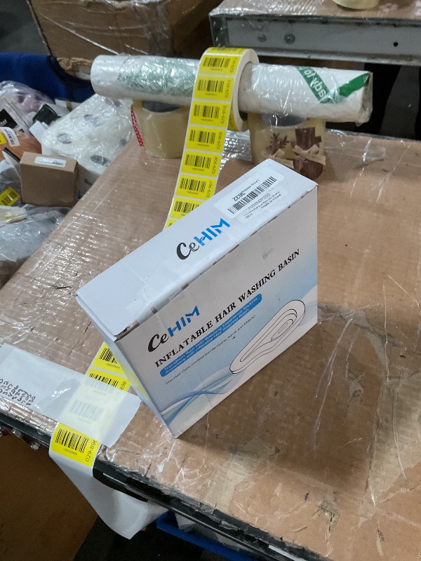 Photo 1 of ?Portable Inflatable Shampoo Basin for Bedridden & Elderly - Zero Pooling Design | Fast-Drain Slope & Neck Support | Portable Hair Wash Bowl, Drain Hose | Hospital PVC | Home Use (Silver, Large)