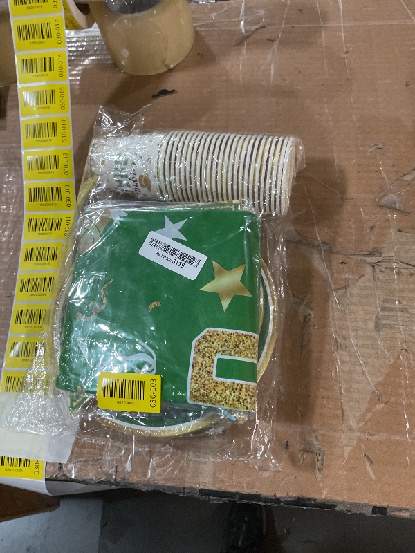 Photo 1 of BSOMAM 2025 Graduation Party Decorations, Blue and Gold Decorations Party Supplies with Paper Plates, Napkins, Tablecloth, Cups, Banner for Grad Favors Supplies, Grad Tableware Kit Serves 24