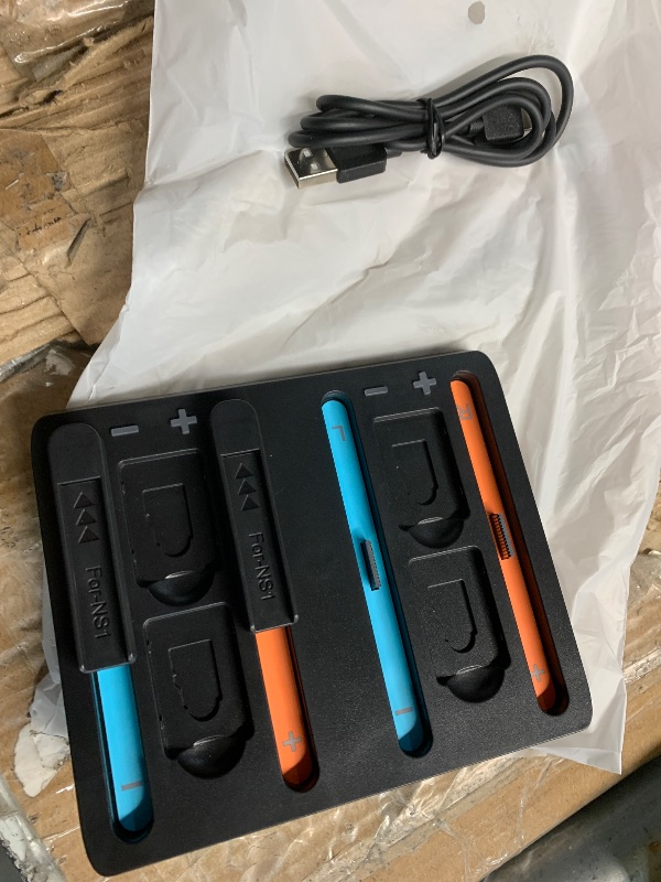 Photo 1 of ***(PARTS ONLY/ NON FUNCTIONAL)***Goldium Charging Dock for Nintendo Switch 2 & 1 Controller | 4 in 1 Magnetic Secure Charger for Joy-Con 2 & Controllers | with 4 Game Card Slots & Organized Storage