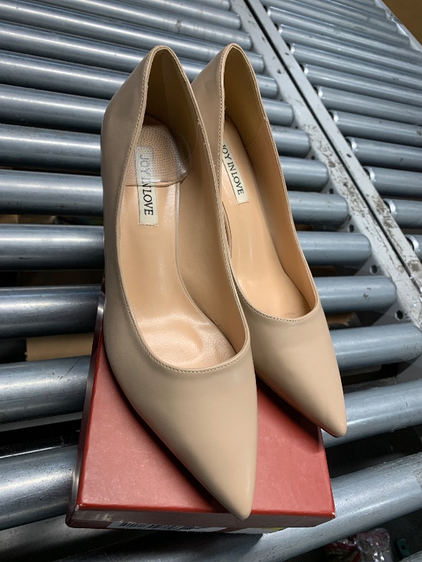 Photo 1 of **DIRTY SOLES** JOY IN LOVE Women's Shoes Low Heels Pointy Toe Kitten Heel Daily Pumps Apricot Matte 8.5 US