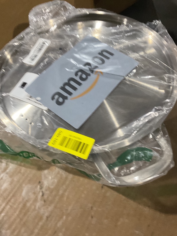 Photo 1 of (LID IS MISSING HANDLE) DELARLO Tri-Ply Stainless Steel 5 Quart Braiser Pan with Lid Induction Rondeau Pot With Lid 12inch Deep Frying Pan Large Saute Pan Heavy Duty Style Compatible With All Cooktops Up to 650?