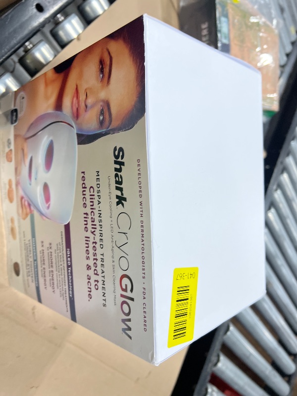 Photo 1 of Shark CryoGlow LED Face Mask with Under-Eye Cooling, Anti-Ageing & Blemish Repair, Red & Blue LED, Infrared Light Therapy, USB-C, Remote Control, Storage Bag, Blue Frost, FW312