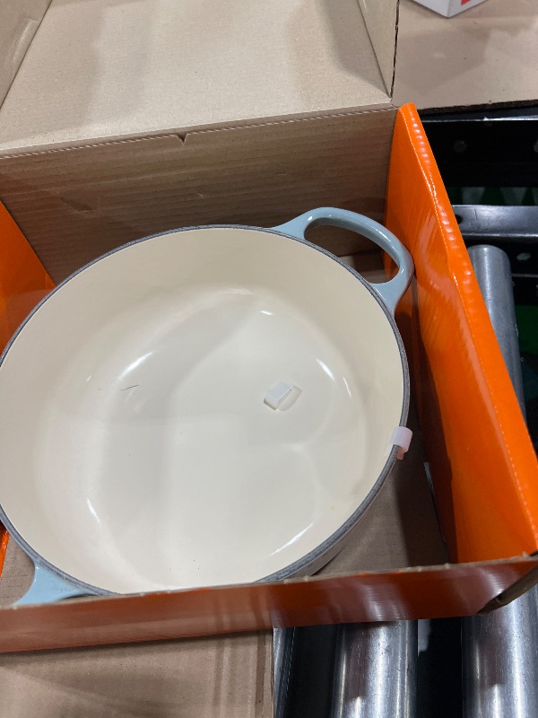 Photo 1 of Le Creuset Enameled Cast Iron Signature Round Sauteuse, 3.5qt., Sea Salt