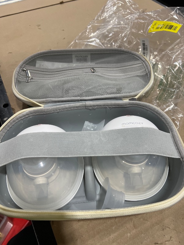Photo 1 of Momcozy M5 Smart APP Controlled Wearable Breast Pump, Hands-Free Wireless Electric Pump, 3 Modes 9 Suction Levels, BPA-Free, Portable Lightweight, 24mm Flange, 2-Pack Cozy Red