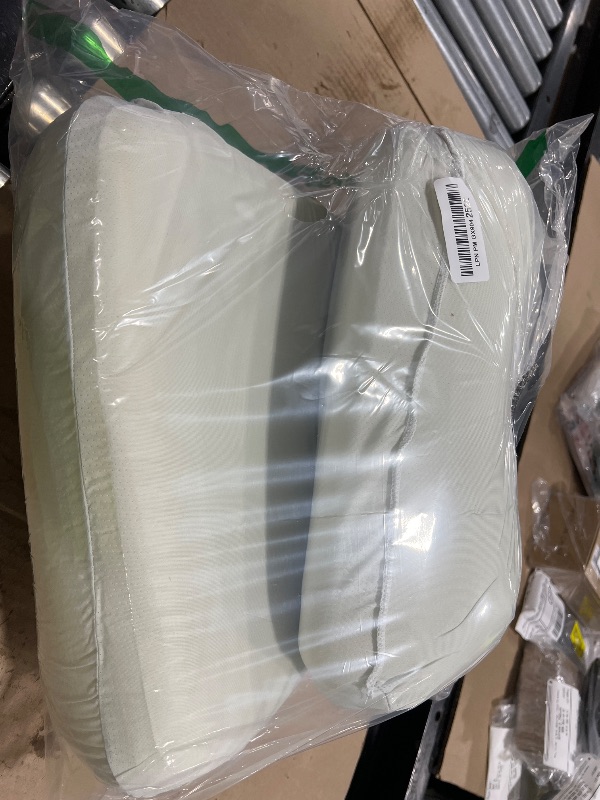 Photo 1 of C CUSHION LAB Deep Sleep Pillow, Patented Ergonomic Contour Design for Side & Back Sleepers, Orthopedic Cervical Shape Gently Cradles Head & Provides Neck Support & Shoulder Pain Relief - Calm Grey