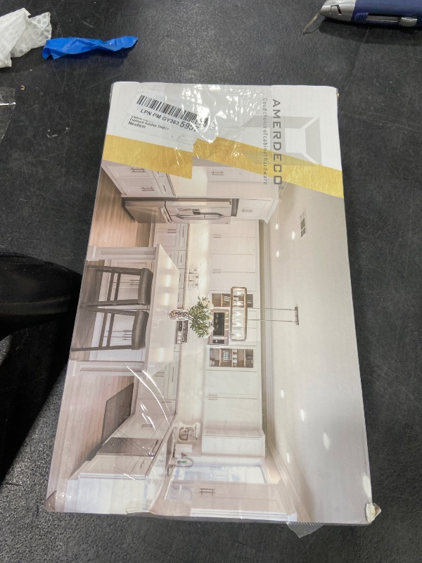 Photo 1 of Amerdeco 10 Pack Champagne Gold Cabinet Pulls 6.3 Inch(160MM) Hole Centers Kitchen Cabinet Handles Hardware for Cabinets Cupboard Handles ZH0071