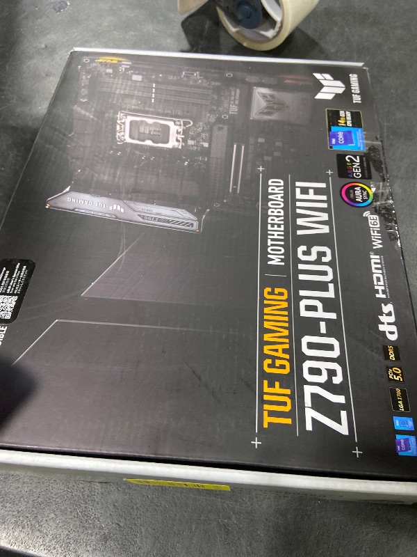 Photo 1 of ASUS TUF Gaming Z790-Plus WiFi LGA 1700(Intel 14th,12th &13th Gen) ATX Gaming Motherboard(PCIe 5.0,DDR5,4xM.2 Slots,16+1 DrMOS,WiFi 6,2.5Gb LAN,Front USB 3.2 Gen 2 Type-C,Thunderbolt 4(USB4),Aura RGB)