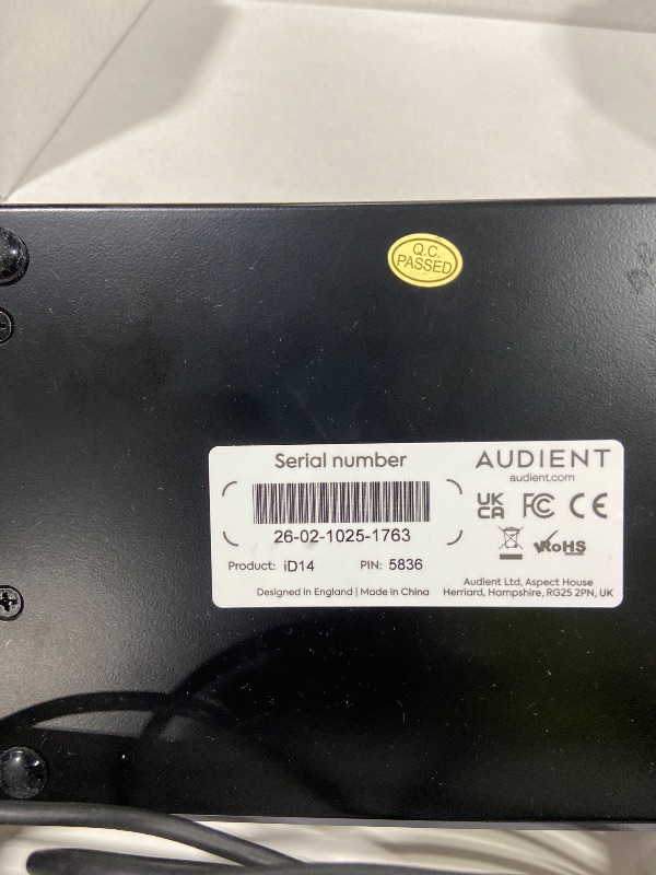 Photo 1 of Audient Audio Interface iD14 MKII, 2 Class-A Microphone Preamps (High Performance USB Audio Interface, USB-C Connector, Monitor Mix and Monitor Panning Function, 2 Headphone Outputs), Black