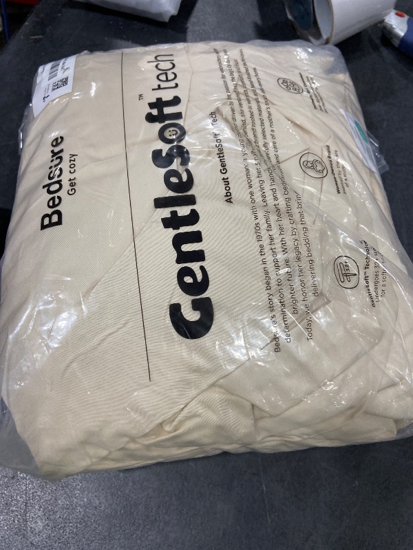 Photo 1 of Bedsure King Size Sheets Set, Cooling Sheets for Hot Sleepers, Rayon Derived from Bamboo, Breathable & Soft, Deep Pocket Up to 16 Inches, Hotel Luxury Silky Bedding, Light Beige