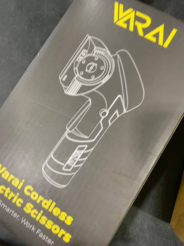 Photo 1 of VARAI 2026 Cordless Electric Scissors, Fast Charging Rechargeable Cardboard Cutter with Replaceable Blades and Long-Lasting Battery, Effortless Cutting for Cloth, Fabric, Plastic & Leather