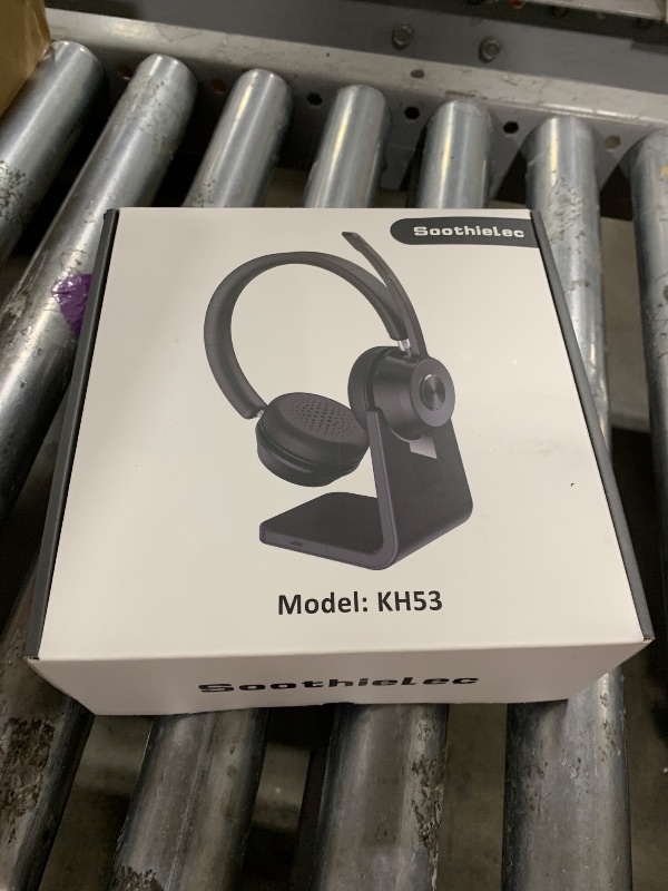 Photo 1 of (Upgraded Version) Wireless Headset, Bluetooth Headset with Noise Cancelling Microphone, Best Headphones with Mic Mute & USB Dongle for PC/Computer/Laptop/Cell Phones/Remote Work/Call Center