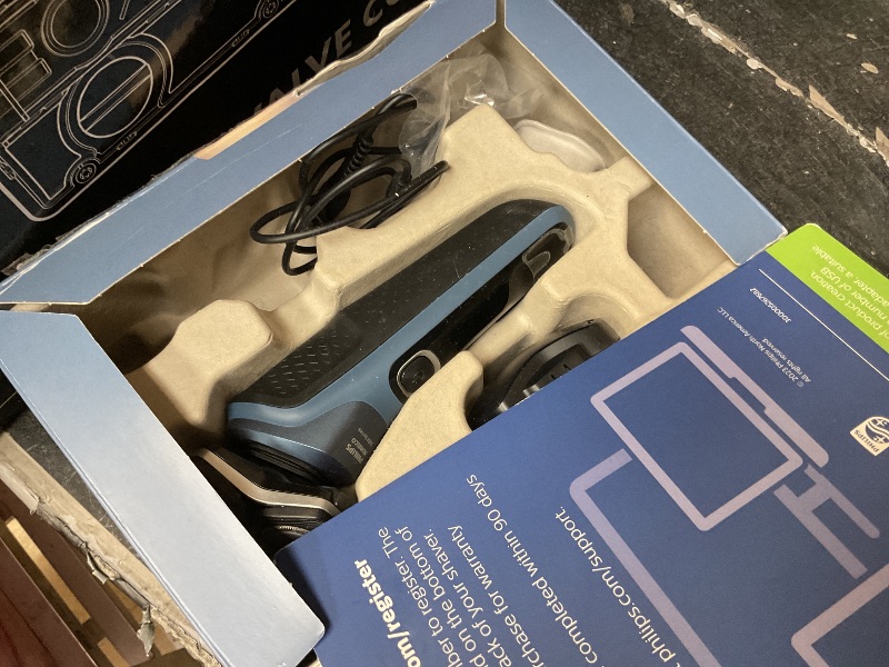 Photo 1 of **USED, INCOMPLETE** Philips Norelco Shaver 5400, Rechargeable Wet & Dry Shaver with Pop-Up Trimmer, S5880/81
