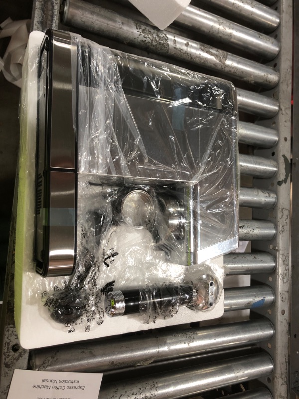 Photo 1 of AYCHIRO 20 Bar Semi-Automatic Espresso Machine, Adjustable Espresso Machine with Pressure Gauge, Compact Espresso Maker with Steam Wand, Cup Warmer for Home & Office