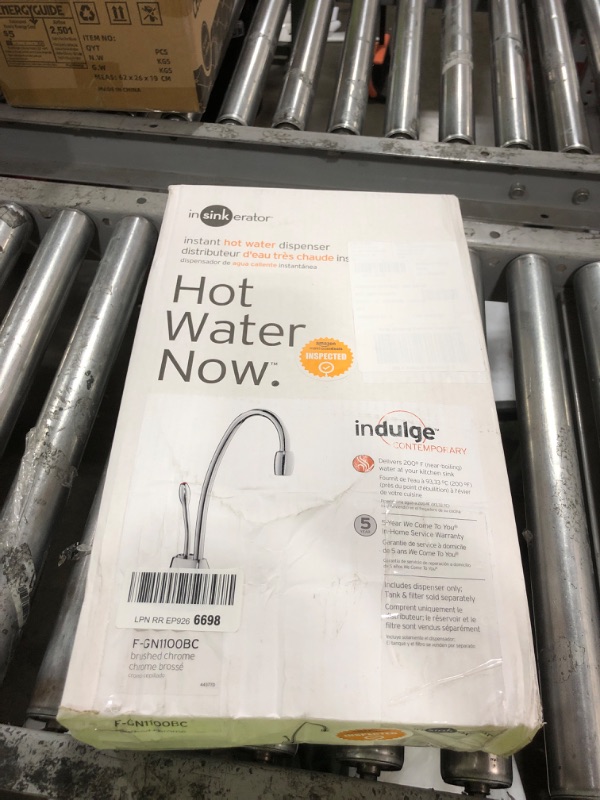 Photo 1 of InSinkErator F-GN1100BC Contemporary Instant Hot Water Dispenser-Faucet Only, Brushed Chrome