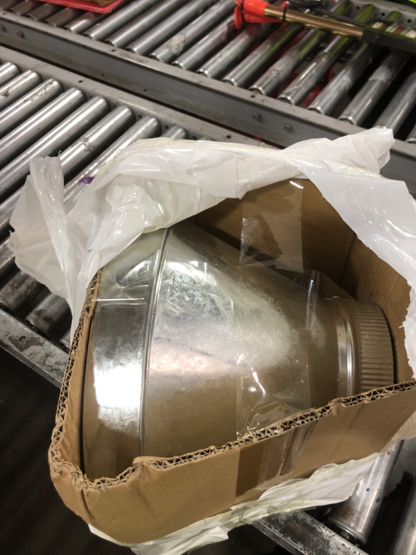 Photo 1 of PATIKIL 12 Inch to 6 Inch Duct Reducer, Galvanized Steel Round Air Duct Reducer Crimped Pipe Increaser Adapter Connector Fitting Coupling for HVAC, Ventilation Systems